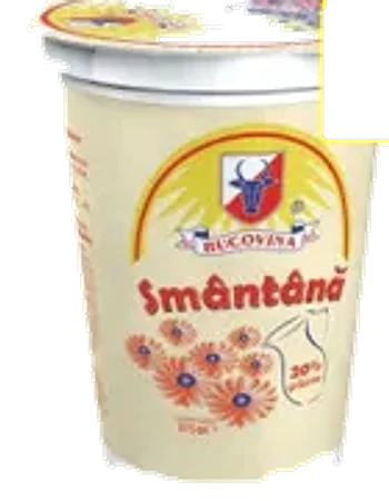 Smântână „Bucovina” 20%, 375 g