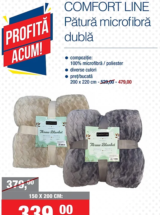 Pătură microfibră