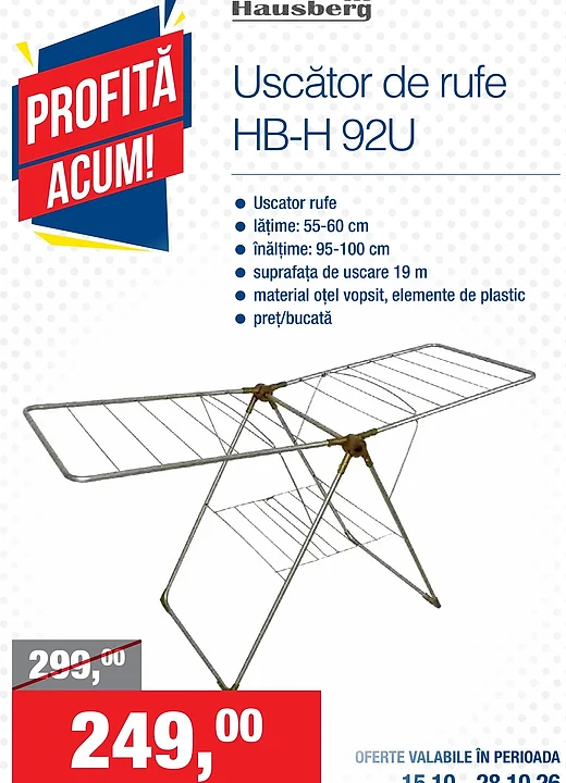 Hausberg Uscător de rufe HB-H 92U