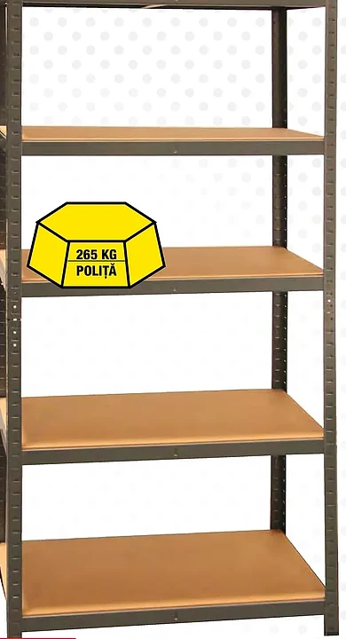 Raft metalic 5 polițe